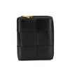 Bottega Veneta Lambskin Maxi Intreccio Cassette Bifold Zip Wallet Secondhand