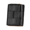 Bottega Veneta Lambskin Maxi Intreccio Cassette Bifold Zip Wallet Secondhand