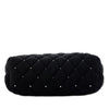 Chanel CC Quilted Velvet Crystal Wristlet Clutch Secondhand