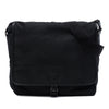 Prada Saffiano Trimmed Tessuto Buckle Messenger Bag Secondhand