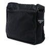 Prada Saffiano Trimmed Tessuto Buckle Messenger Bag Secondhand
