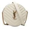 Saint Laurent Grain De Poudre Chevron Round Vinyle Camera Bag Secondhand