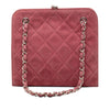 Chanel CC Quilted Suede Kiss Lock Handbag Secondhand