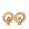 Chanel Gold Plated Hoop Clip on Earrings Secondhand