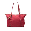 Prada Saffiano Trimmed Tessuto Zip Top Convertible Tote Secondhand