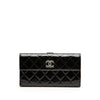 Secondhand Chanel CC Quilted Patent Brilliant Continental Wallet