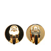 Secondhand Hermès Gold Plated Bijouterie Fantaisie Clou De Selle Clip On Earrings