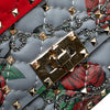 Valentino Small Nappa Roses and Chains Rockstud Spike Satchel Secondhand