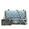 Chanel Mini Rectangular Classic Denim Braided Single Flap Secondhand