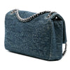 Chanel Large Embroidered Denim Camellia Flap Secondhand