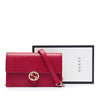 Gucci Dollar Calfskin Interlocking G Wallet on Chain Secondhand