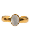 Chanel CC Gold Plated Faux Pearl Mother of Pearl Cuff Bracelet Secondhand