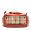 Burberry Small Haymarket Check Coated Canvas Brogue Tassel Tote Secondhand