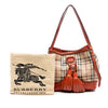 Burberry Small Haymarket Check Coated Canvas Brogue Tassel Tote Secondhand