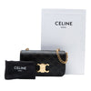 Celine Triomphe Coated Canvas Claude Chain Shoulder Bag Secondhand