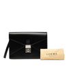 LOEWE Leather Anagram Envelope Wristlet Clutch Secondhand