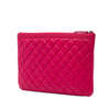Chanel Medium Quilted Lambskin Boy O Case Clutch Secondhand