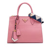 Prada City Calf Trimmed Saffiano Greche Paradigme Bag Secondhand