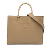 Prada Large Saffiano Lux Embossed Logo Convertible Tote Secondhand