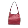 Burberry Small Leather and House Check Canvas Canterbury Tote Secondhand
