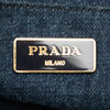 Prada Denim Canapa Logo Satchel Secondhand