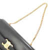 Celine Large Shiny Calfskin Triomphe Claude Shoulder Bag Secondhand