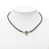 Hermès Palladium Plated Vive L Idee Heart Padlock Choker Necklace Secondhand