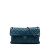 Chanel Large Quilted Shiny Goatskin Burgundy Rocks Flap Secondhand
