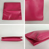 Yves Saint Laurent maxi clutch bag in fuchsia leather