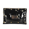 Yves Saint Laurent logo envelope model clutch bag in black leather