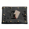 Yves Saint Laurent logo envelope model clutch bag in black leather