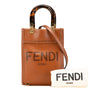 Fendi Mini Leather Sunshine Shopper Tote Secondhand
