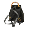 Gucci Suede Bamboo Drawstring Backpack Secondhand