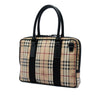 Burberry Haymarket Check Coated Canvas Business Bag Secondhand