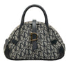 Dior Mini Diorissimo Trotter Canvas Double Saddle Bowler Bag Secondhand