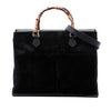 Gucci Suede Bamboo Satchel Secondhand
