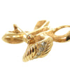 Dior Gold Plated Strass Bow Brooch Secondhand