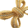 Dior Gold Plated Strass Bow Brooch Secondhand