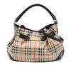 Burberry Medium Haymarket Check Coated Canvas Willenmore Hobo Secondhand