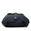 Bottega Veneta Canvas and Nappa Intrecciato Flap Backpack Secondhand