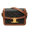Celine Teen Triomphe Coated Canvas and Calfskin Triomphe Crossbody Secondhand