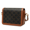 Celine Teen Triomphe Coated Canvas and Calfskin Triomphe Crossbody Secondhand