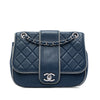 Chanel Medium Quilted Lambskin and Metallic Trim Elementary Chic Flap Secondhand