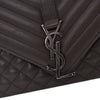 Saint Laurent Large Triquilt Leather Monogram Envelope Bag Secondhand