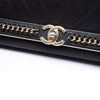 Chanel Chevron Sheepskin Stitched Chain Top Handle Flap Secondhand
