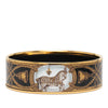 Hermès Wide Grand Apparat Horse Enamel Bangle 65 Secondhand