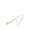 Dior Gold Plated Strass Logo Pendant Necklace Secondhand