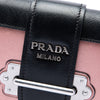 Prada Saffiano Trimmed Metallic City Calf Cahier Crossbody Secondhand