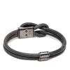Louis Vuitton Monogram Eclipse and Taiga Loop It Bracelet Secondhand