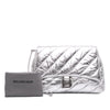 Balenciaga Medium Metallic Calfskin Crush Pochette Secondhand